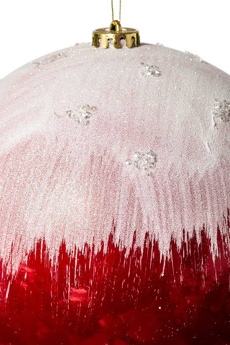 200mm Plastic Ball W/snow Red