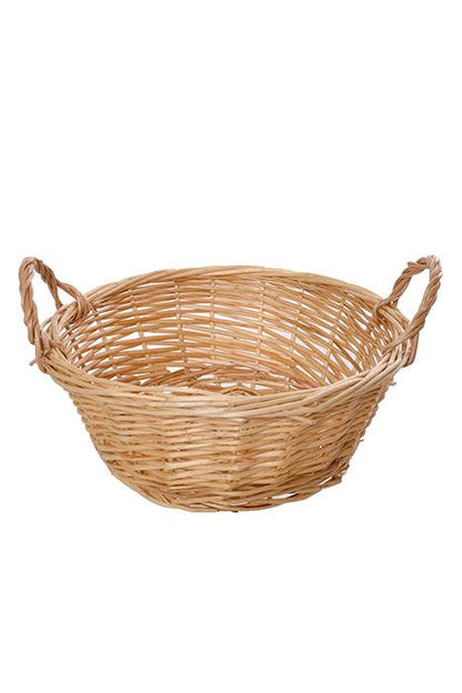 9.5" Round Willow Tray Natural