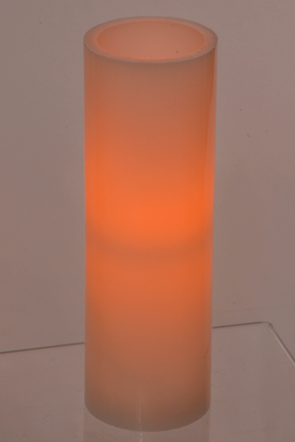 3" X 9" Flameless Candle White