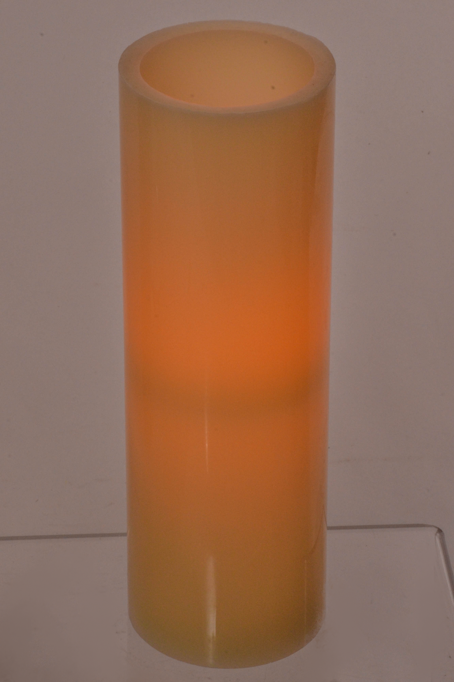 3" X 9" Flameless Candle Ivory