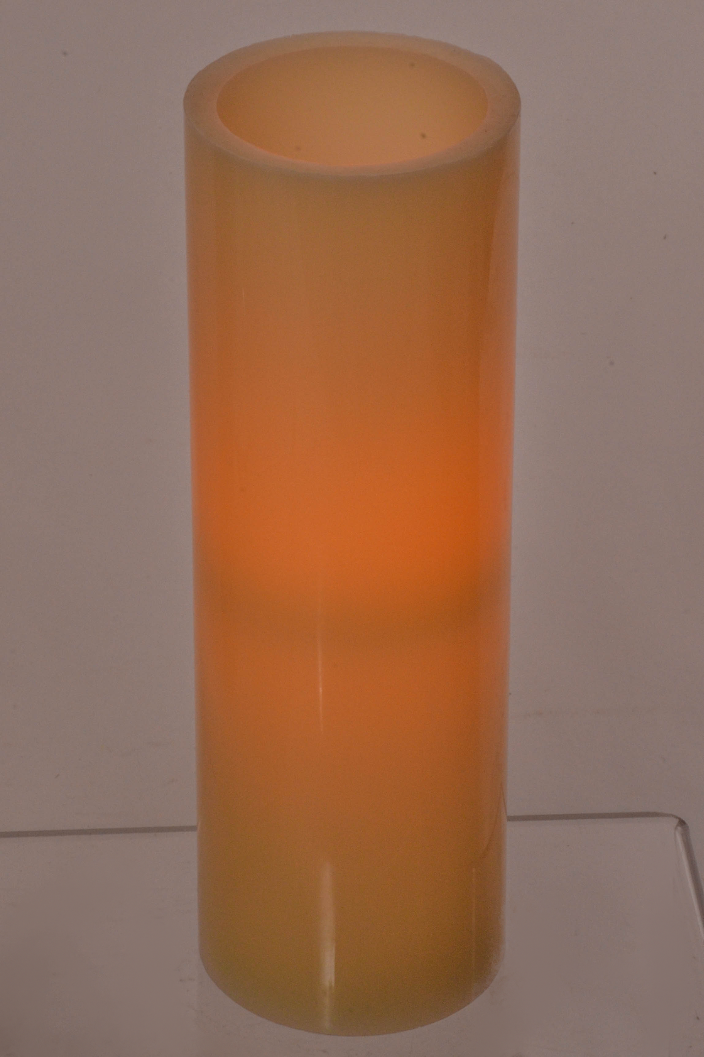 3" X 9" Flameless Candle Ivory