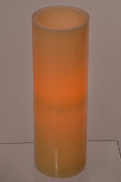 3" X 9" Flameless Candle Ivory