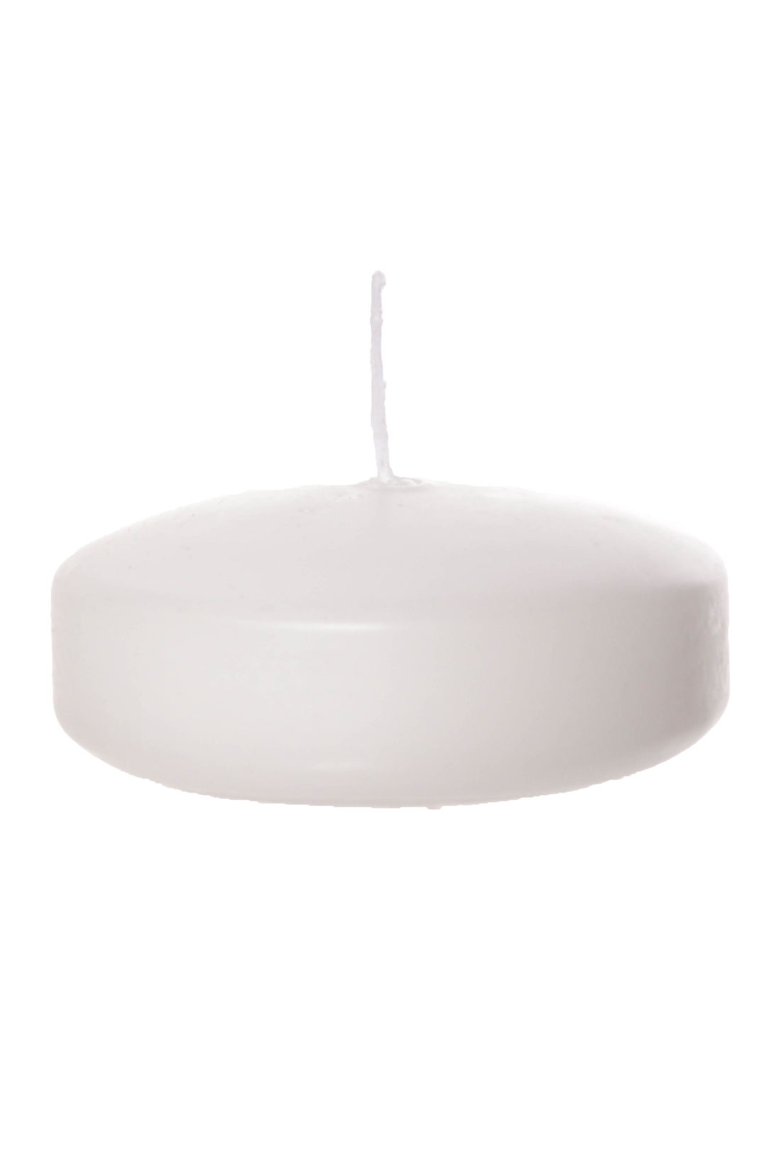 3" Floating Candle Disc White
