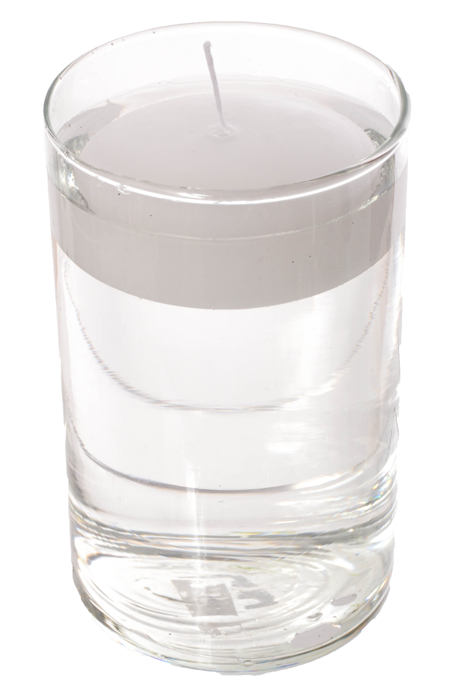 3" Floating Candle Disc White