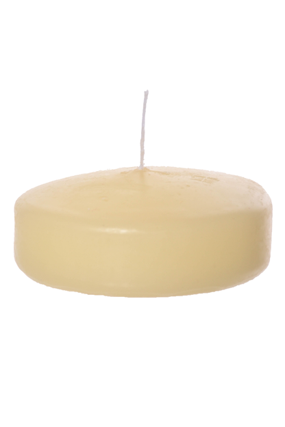 3" Floating Candle Disc Ivory