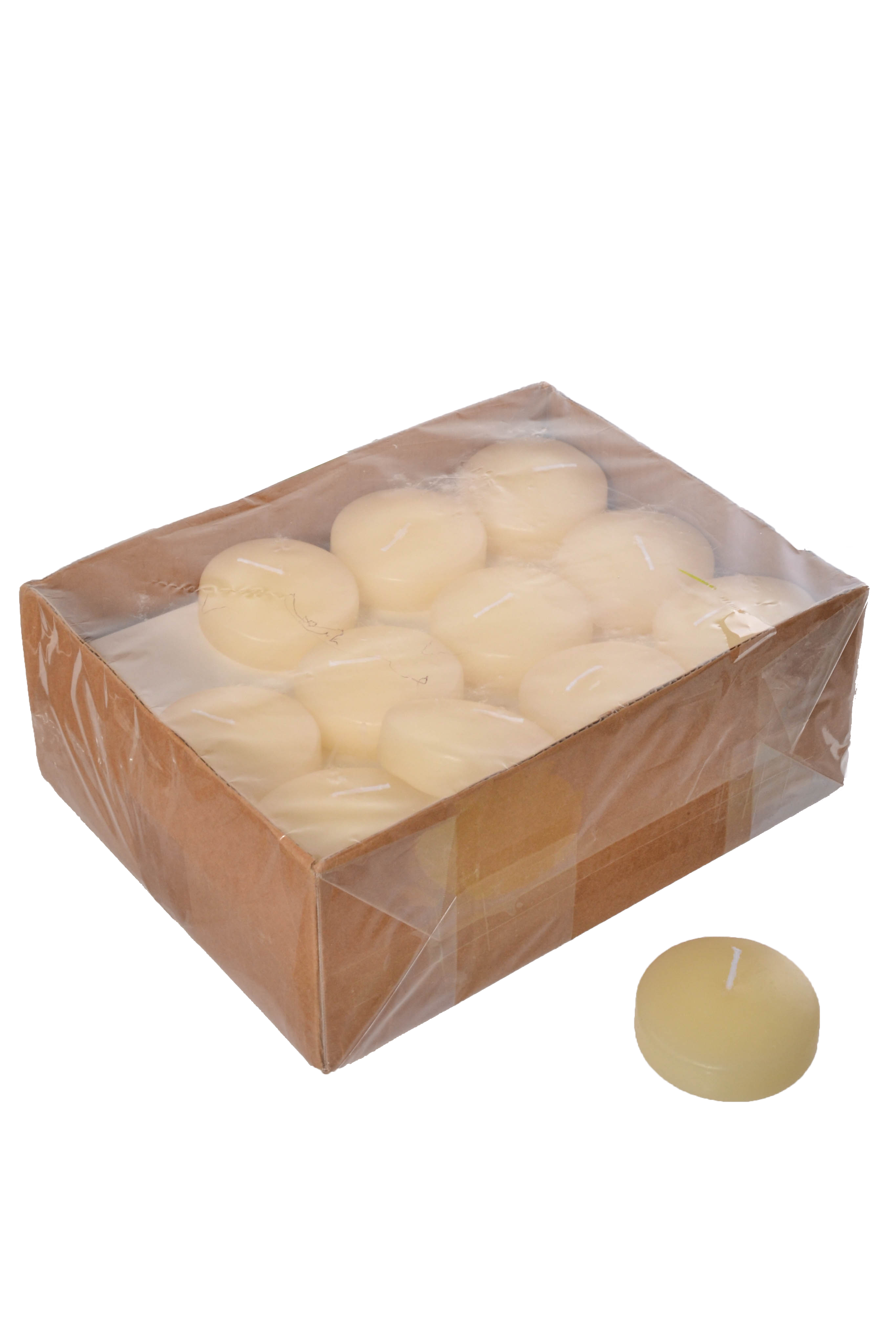 3" Floating Candle Disc Ivory