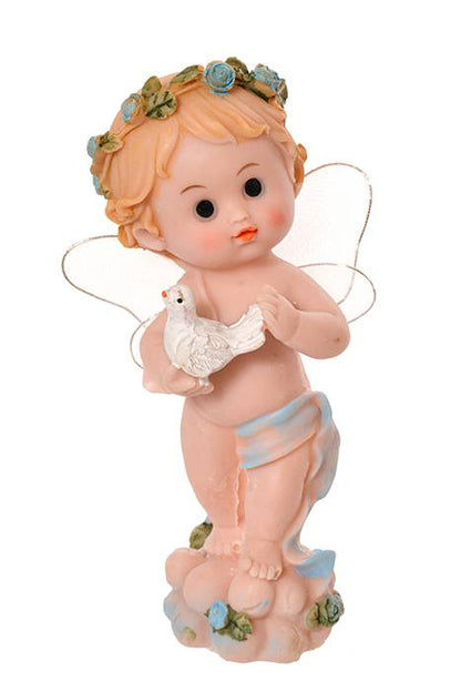 6" Fairy W/Ring &amp; Clouds Boy Light Blue
