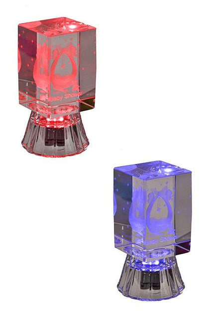 1.75 X 1.125" Rectangular Baby Shower Crystal