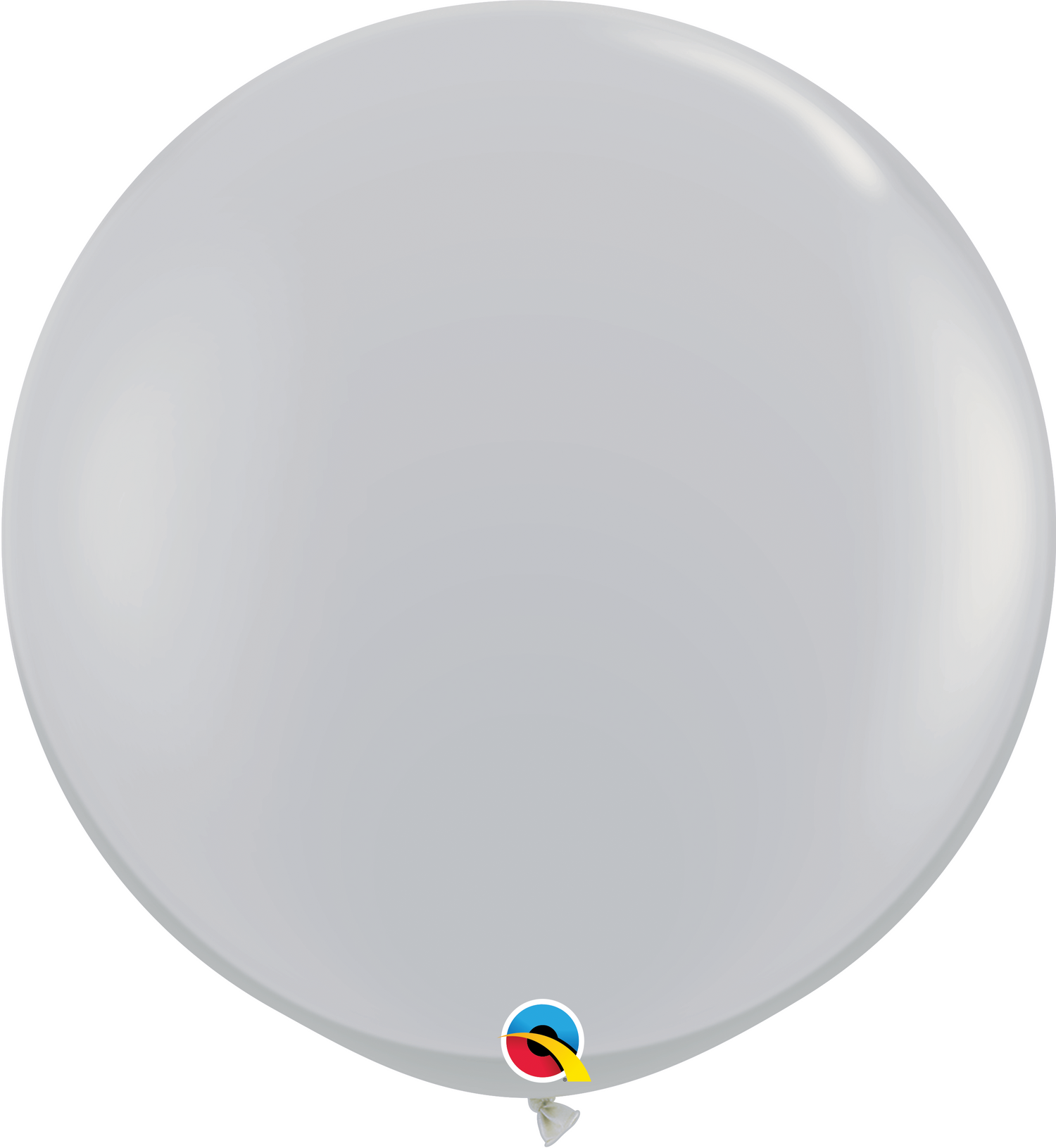 3Ft Plain Latex Balloon Gray Pkg/2