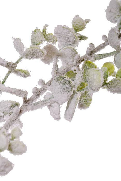 43" Heavy Snow Eucalyptus Spray Frosted Green