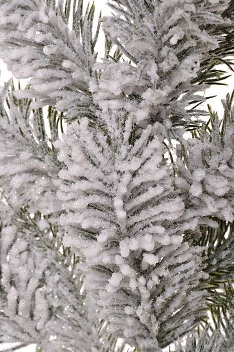20" Snow Spruce Pine Spray Green/White