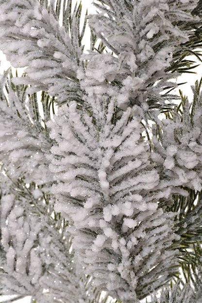20" Snow Spruce Pine Spray Green/White