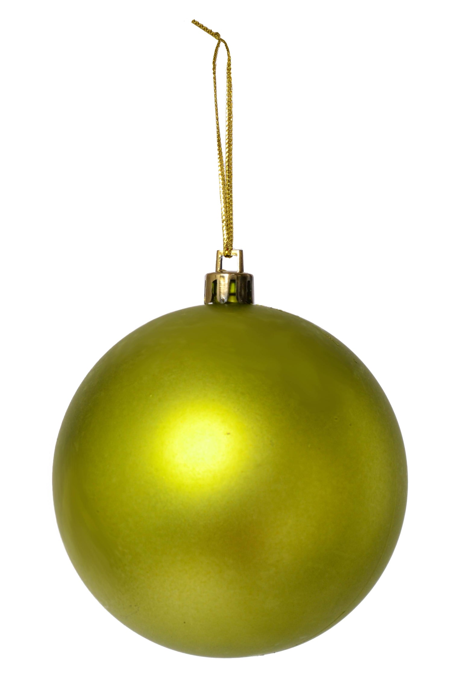 80mm Matt Plastic Ball Apple Green Bx/6