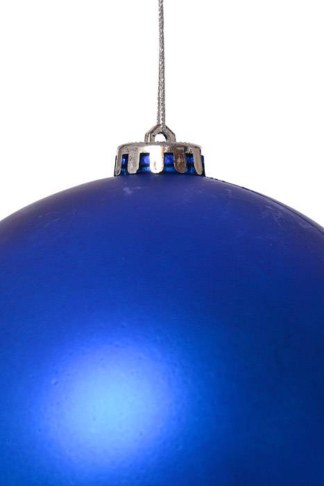 150mm Matt Plastic Ball Ornament Royal Blue