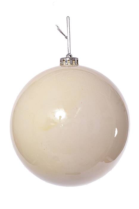 150mm Plastic Ball Ornament WHITE
