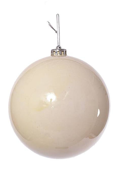 150mm Plastic Ball Ornament WHITE