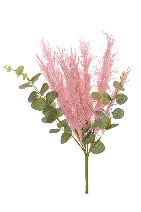 19" Artificial Foxtail Eucalyptus Pink