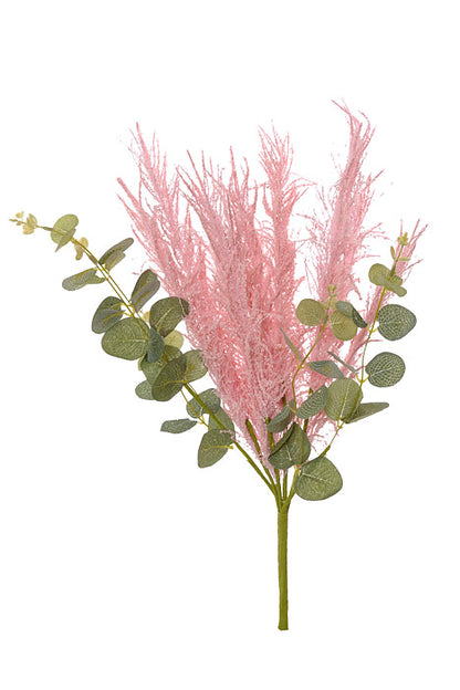 19" Artificial Foxtail Eucalyptus Pink