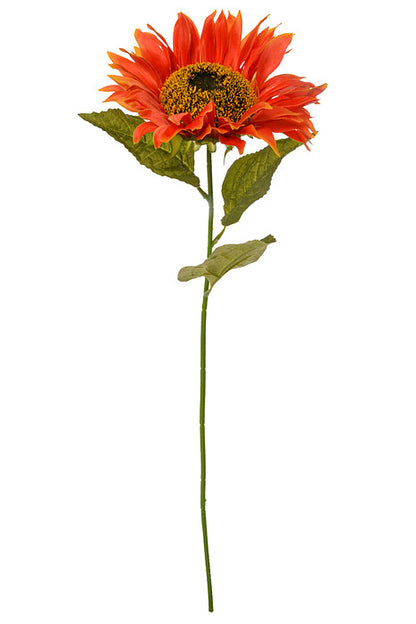 33" Silk Single Sunflower Orange