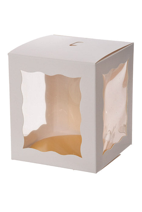 4" Candy Apple Box White Pkg-25