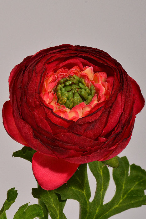 13&quot; Silk Ranunculus Spray Red