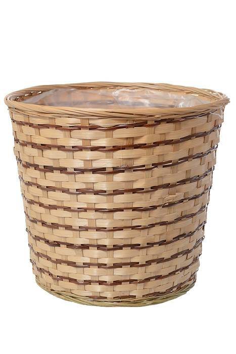 12" X 11" Bamboo Planter Natural