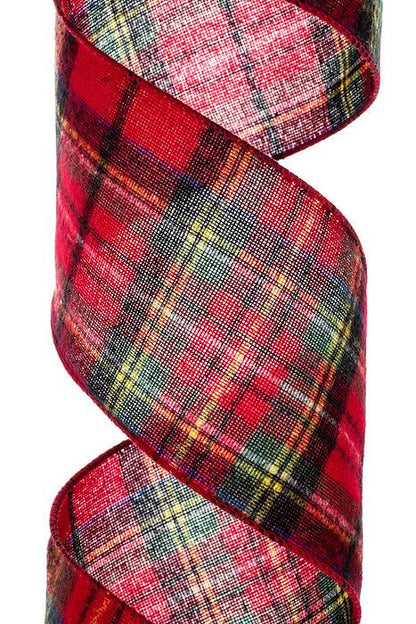 4" X 10y Wired Flannel Plaid