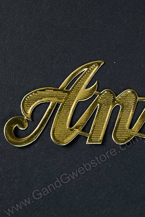 1.25" Large Paper "anniversary" Gold Pkg/10