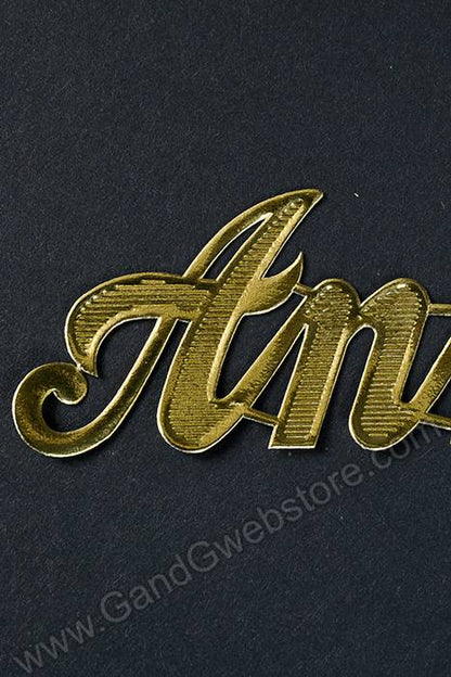 1.25" Large Paper "anniversary" Gold Pkg/10