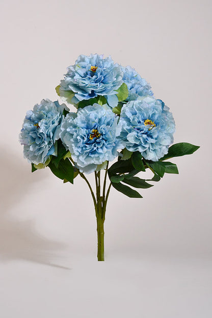 21.5" Silk Peony Bush Blue