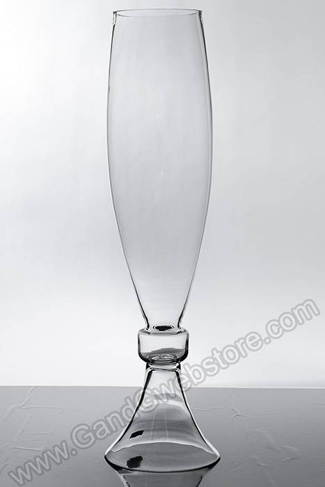 28" Reversible Glass Vase Clear