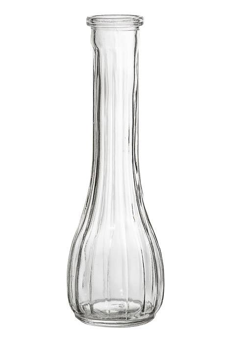 8.5" Swirl Bud Vase Clear