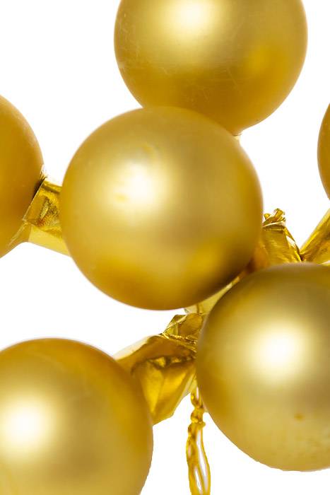 30mm Matte Glass Ball Gold Pkg/72