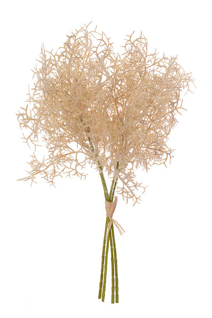 14.5" Flocked Grass Bundle Beige
