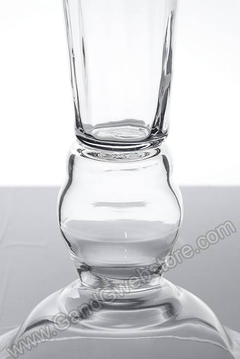10.5" X 9.75" X 25.5" Glass Vase Clear 1 Pcs