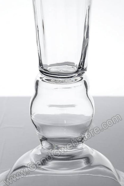 10.5" X 9.75" X 25.5" Glass Vase Clear 1 Pcs