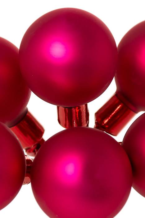 35mm Matte Glass Ball Magenta Pkg/72