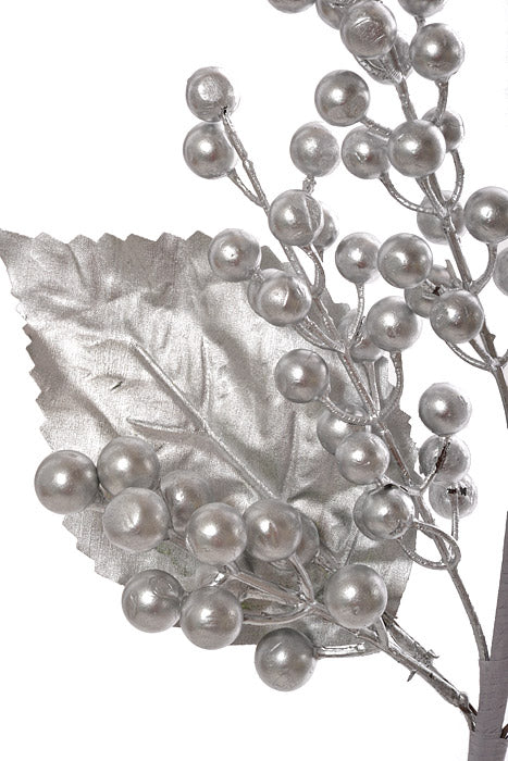 24.5" Berry Spray Silver