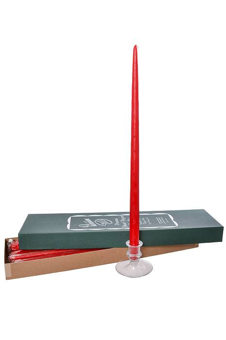 18&quot; Patrician Taper Red Box/12