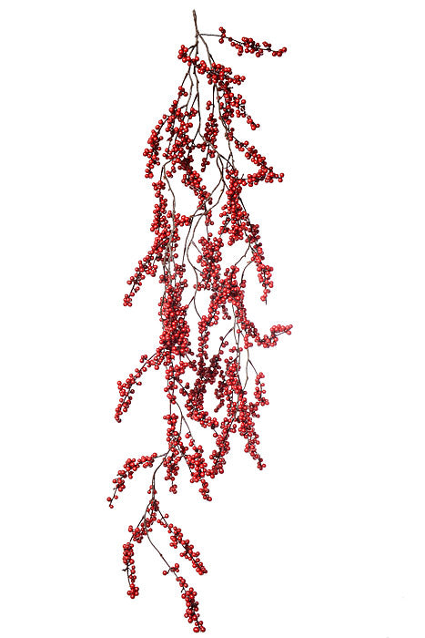 48" Berry Garland Red