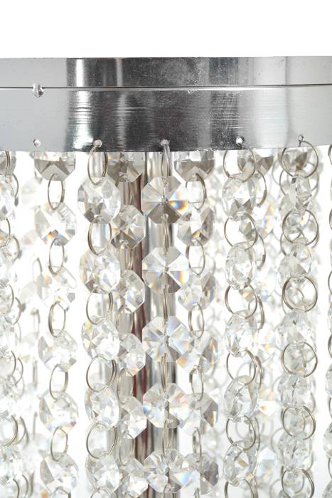 36" Candelabra W/bead Silver