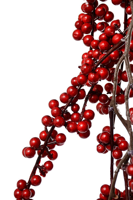 48" Berry Garland Red