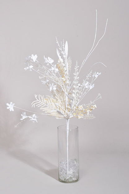 24" Mixed Xmas Spray White