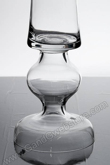 9.5" X 7" X 31.5" Glass Vase Clear