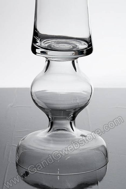 9.5" X 7" X 31.5" Glass Vase Clear