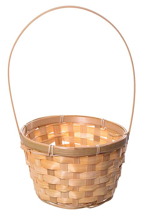 6" Bamboo W/han &amp; Liners Natural Pkg/6