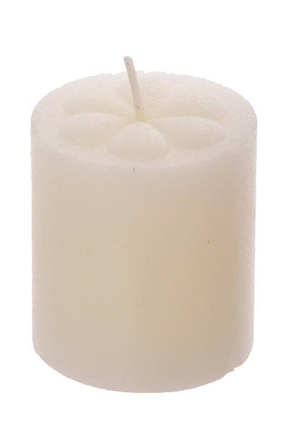 Votive Candle Flower White Pkg/72