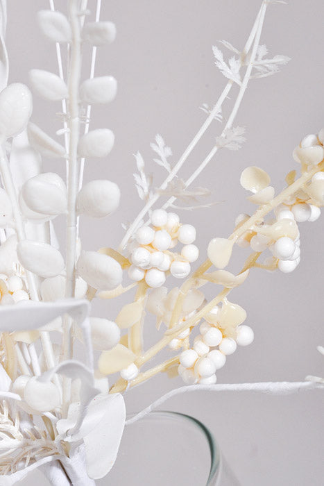 24" Mixed Xmas Spray White