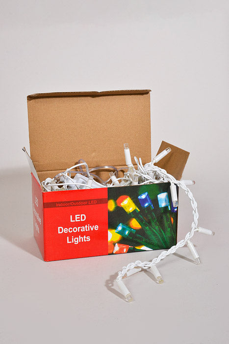 12Ft Twinkle Icicle Lights White