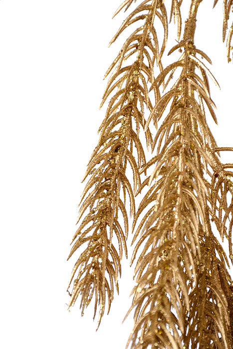 30" Metallic Pine Hanger Gold